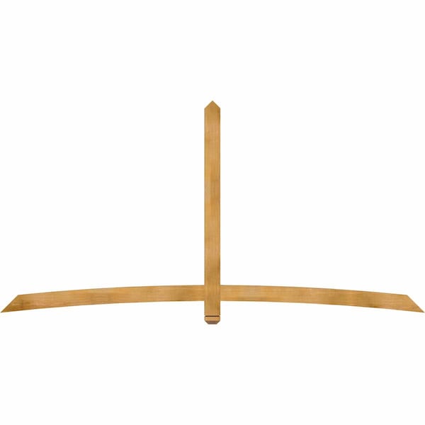 Ekena Millwork Bellingham Rough Sawn Timber Gable Bracket, Western Red Cedar, 108"W x 54"H x 2"D x 4"F, 12/12 Pitch GBW108X54X0204BEL00RWR - main